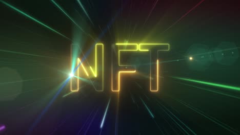 luz de texto nft