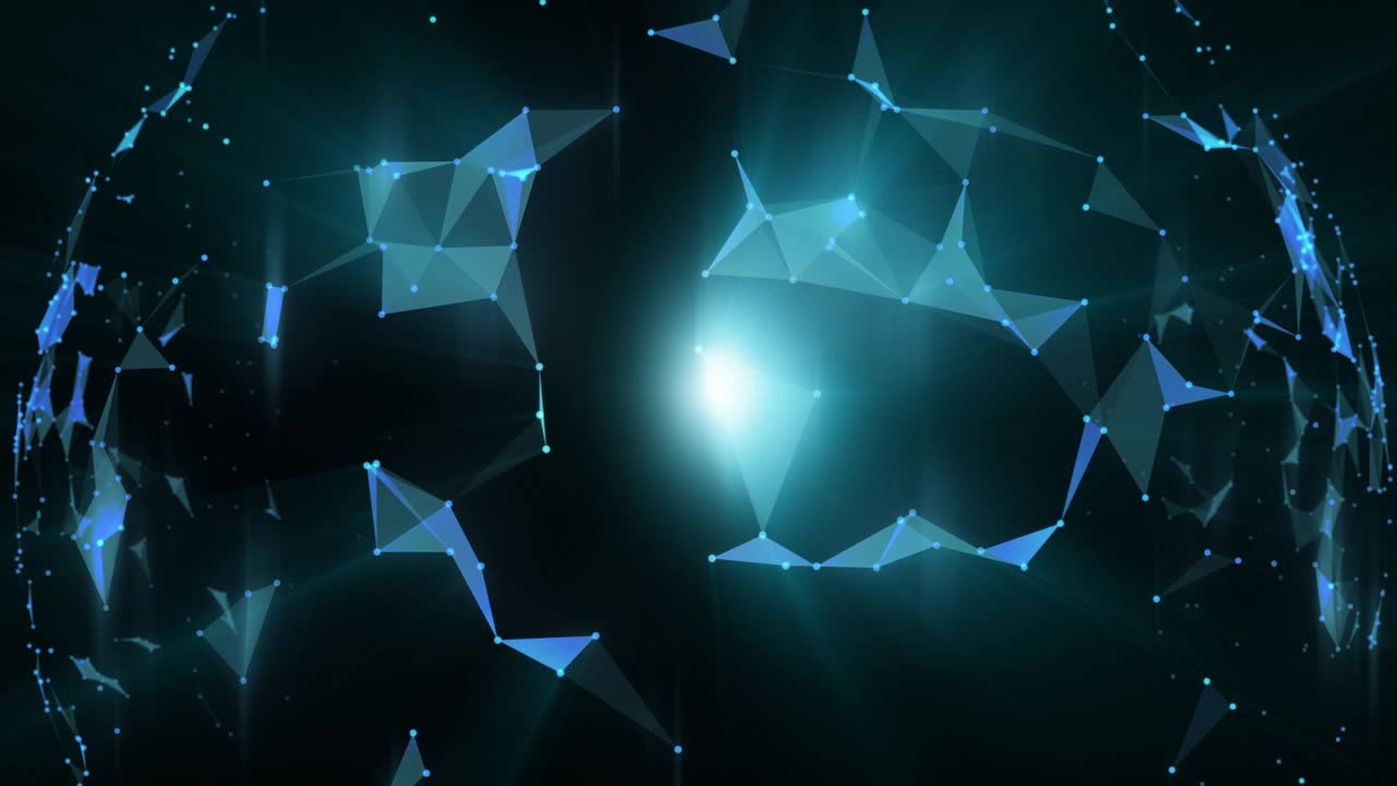 plexo de animación de bucle de tecnología de fantasía