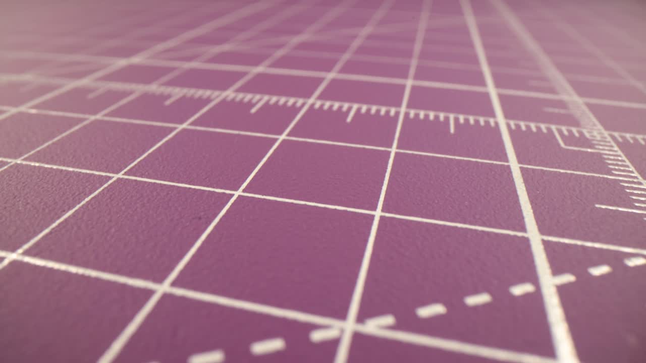 Close-up of a Purple Cutting Mat