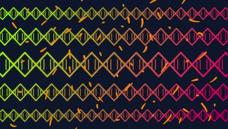 animación de formas coloridas caleidoscópicas sobre un fondo oscuro