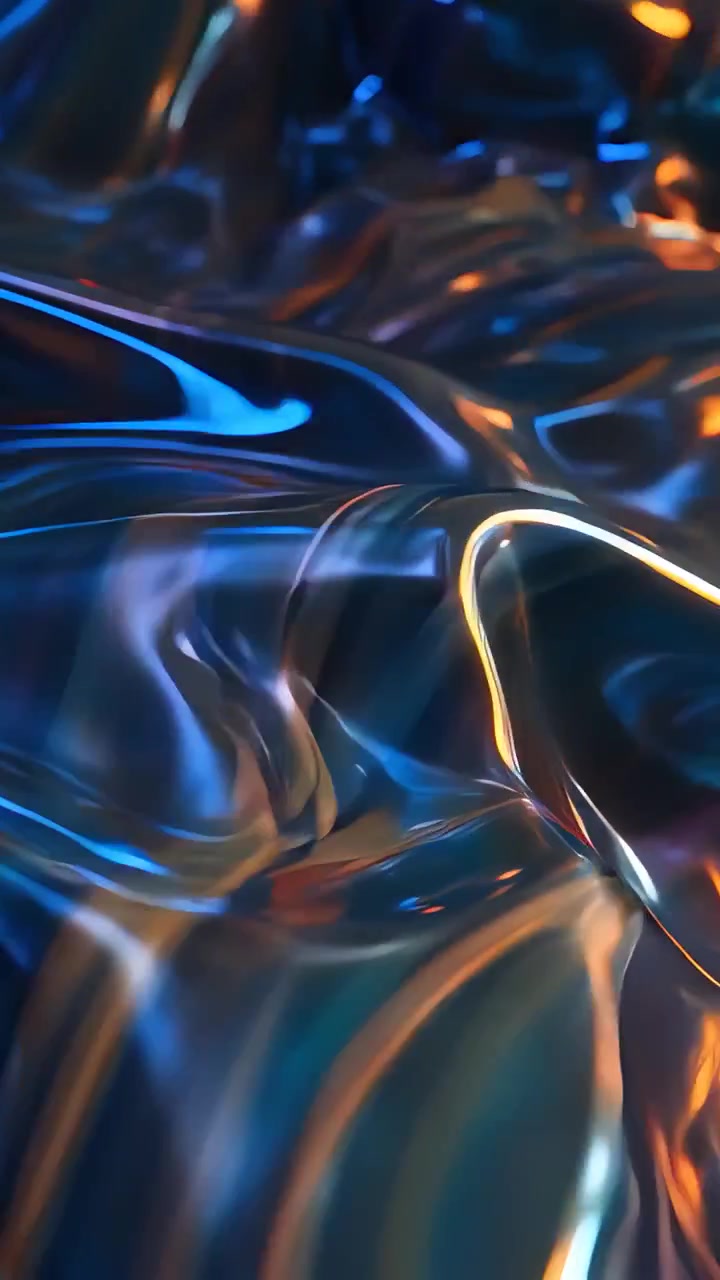 Abstract Metallic Waves Background 4K