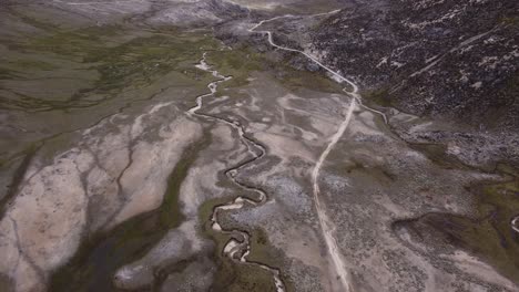 overflight over the mifafí valley in the state of mérida, venezuela