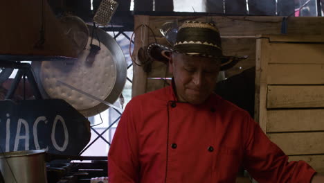 man working in the kitchen