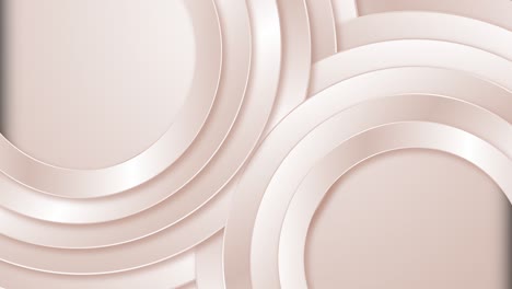 3d brushed metal circles background motion graphics seamless loop with copy space.