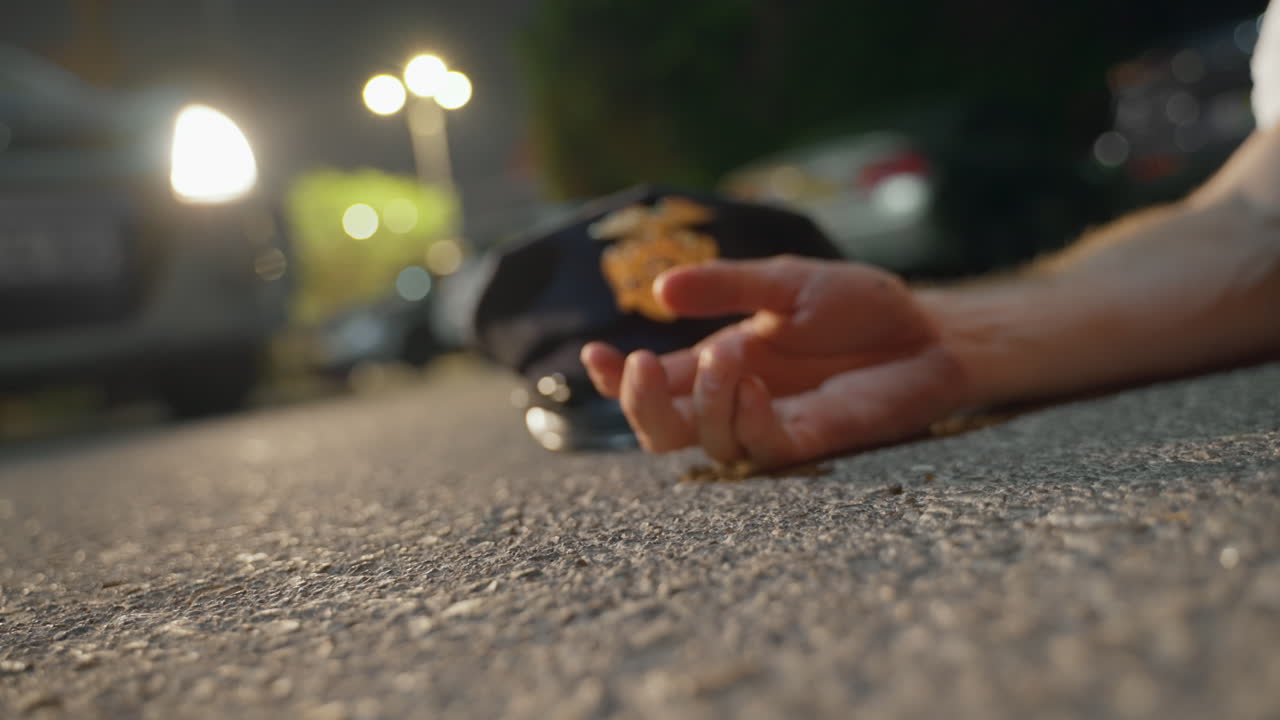 경찰이 총에 맞았어