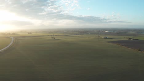 sunny field during spring time in southern sweden.