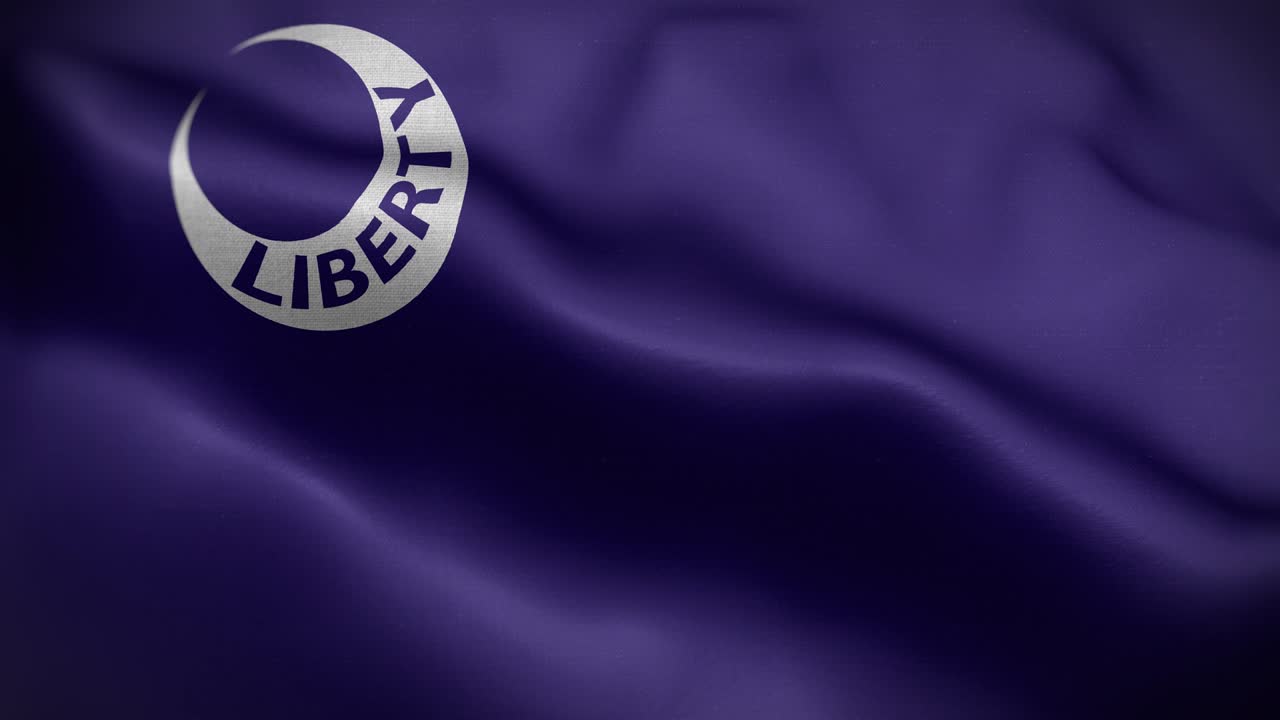 Fort Moultrie South Carolina USA Flag Loop Background 4K