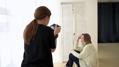 studio portrait photography session