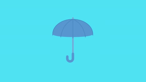 simple y linda animación de lluvia