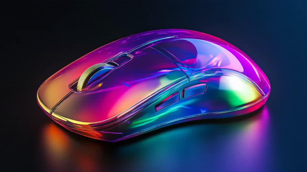 Colorful Iridescent Gaming Mouse