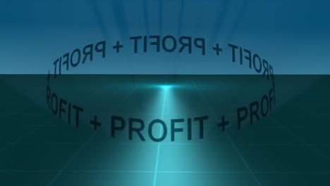 stock animation profit orbit