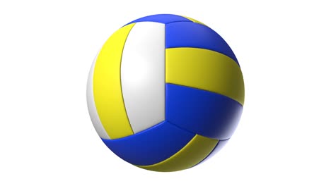 bola de voleibol aislada sobre un fondo blanco.