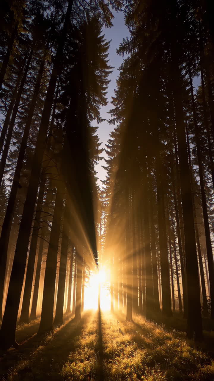 luz del sol del bosque