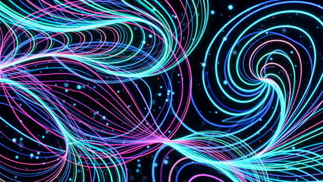 líneas de neón abstractas