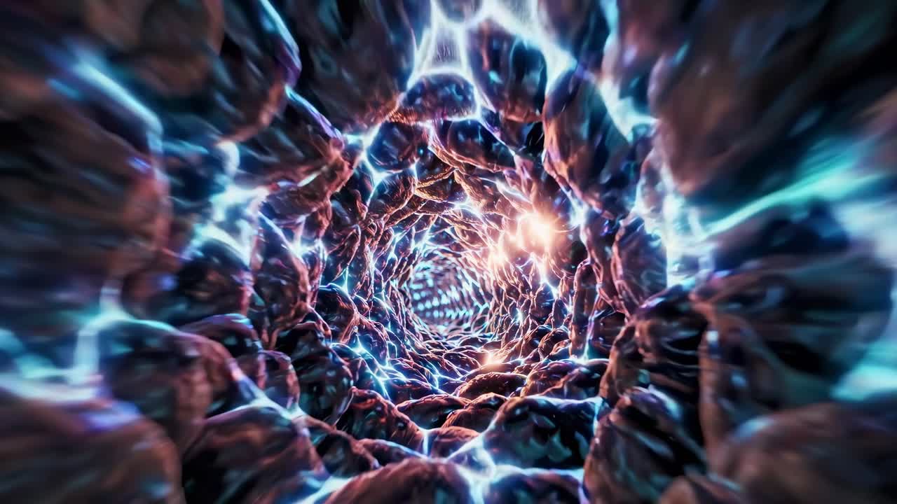 túnel de resplandor abstracto