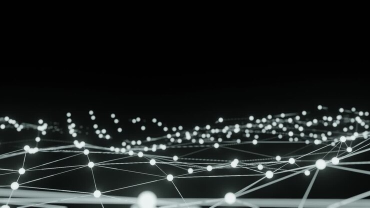 Animazione di sfondo tecnologico astratto