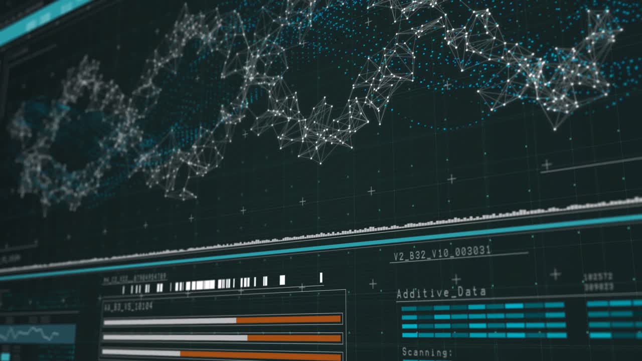 디지털로 생성된 dna 구조