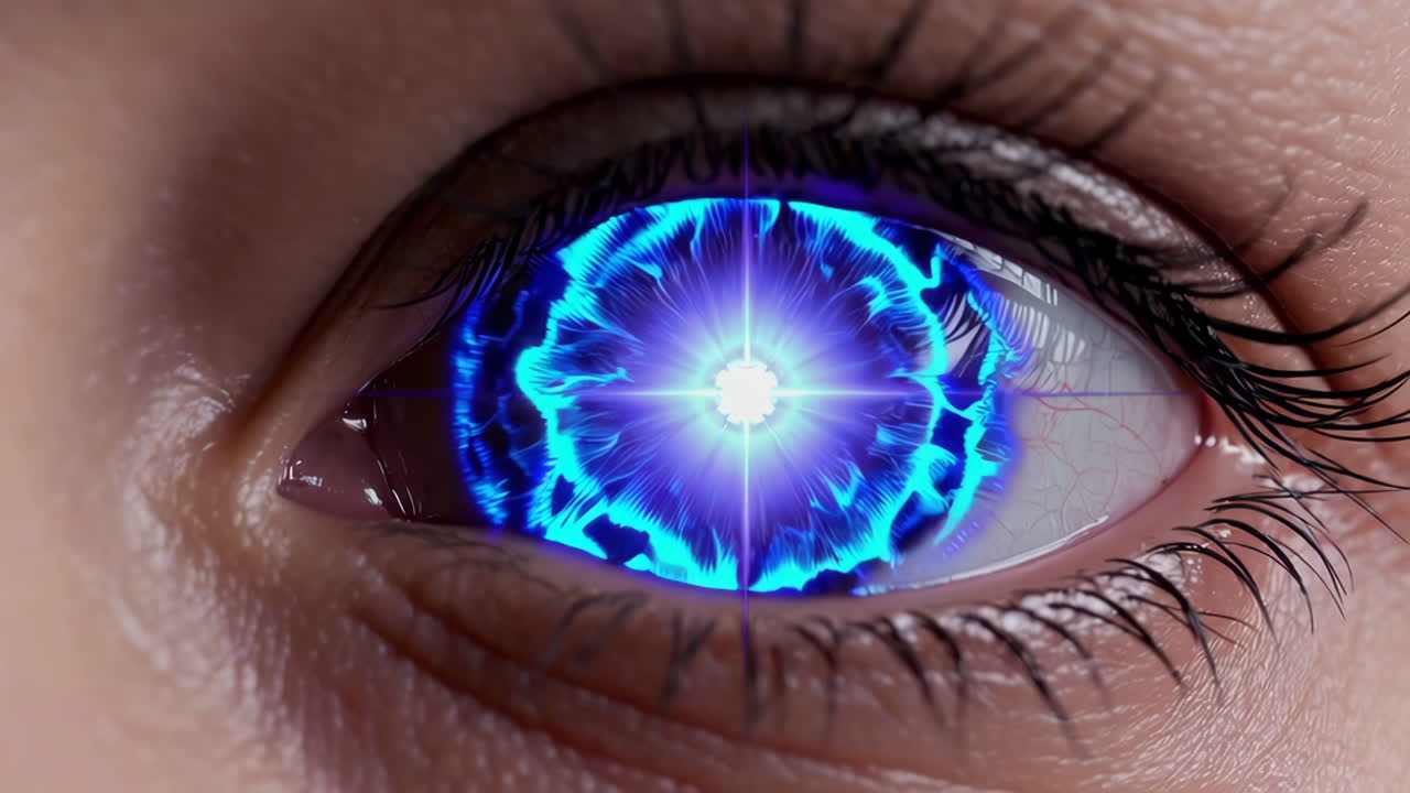 primer plano del ojo de una mujer.