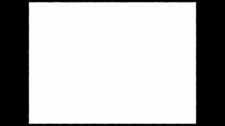 Solid White Background With Black Border Frame