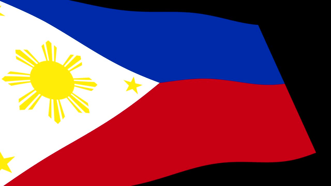 필리핀 발이 느리게 흔들리는 장면, 애니메이션 4k 영상