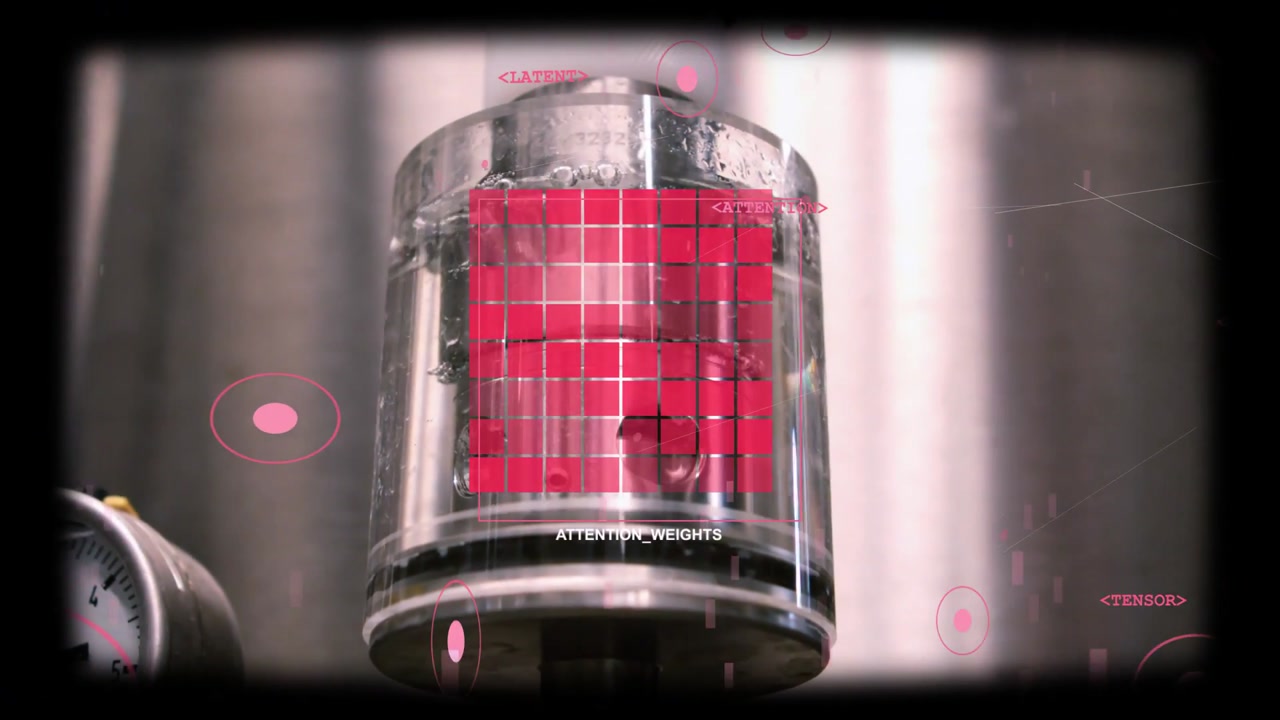 Lab system starting test, chamber pulsing ATTENTION_WTS while HUD markers aligning with grid