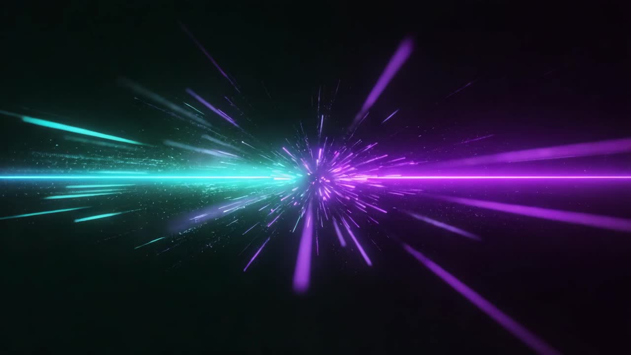 추상적인 네온 빛 폭발