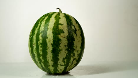 colorfull watermelon with drops of water