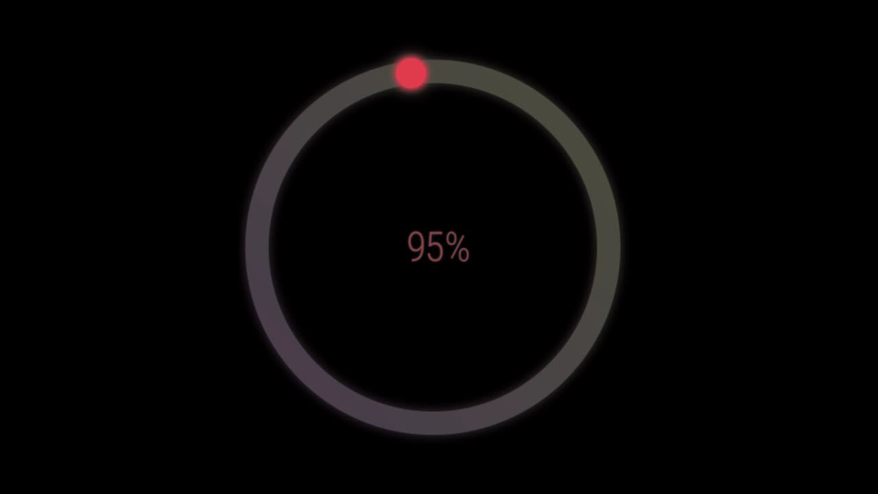 Animation colorful loading circle.