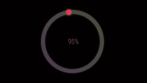 animation colorful loading circle.