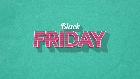 retro black friday text in 80s style on a green grunge texture