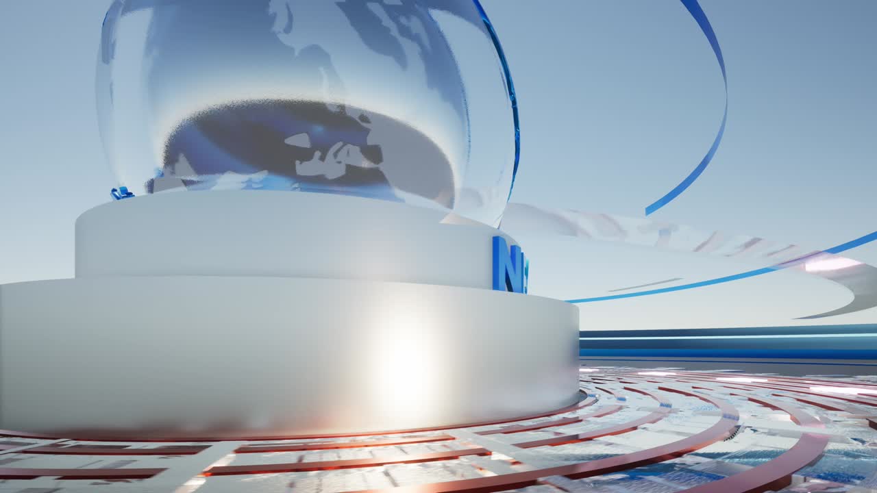 3d 세계 뉴스 배경 루프