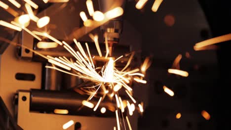 CNC-Laser-and-gas-cutting-of-metal,-modern-industrial-technology.