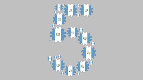 el número cinco guatemalteco