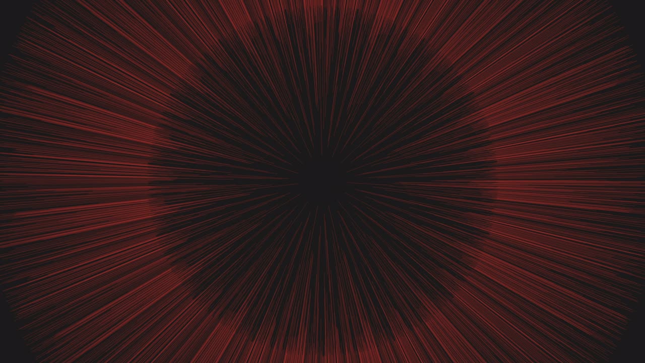Neon rays from big sphere on dark space