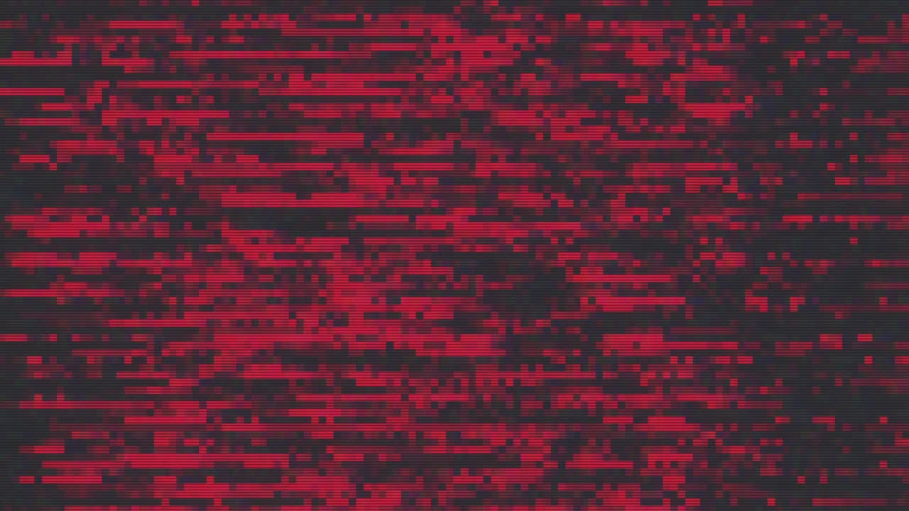 diseño único abstracto animación digital ruido de píxeles error de fallo daño de video