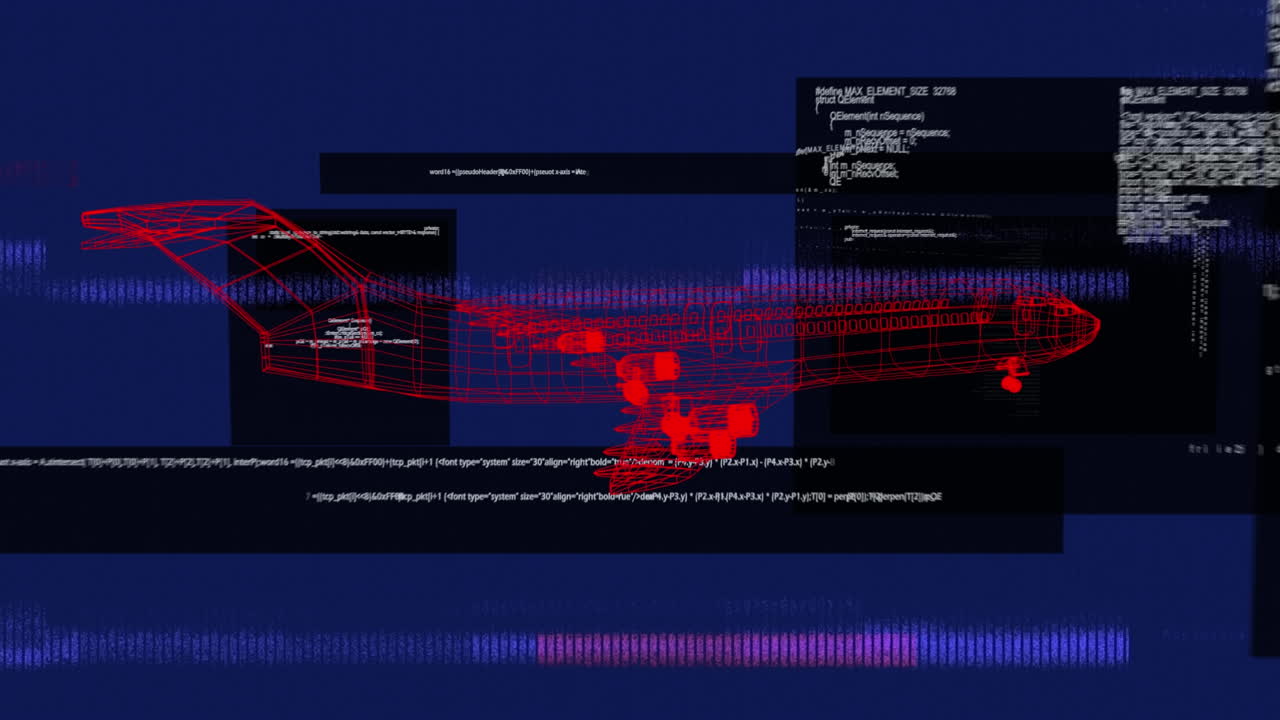 Animation of data processing over digital plane