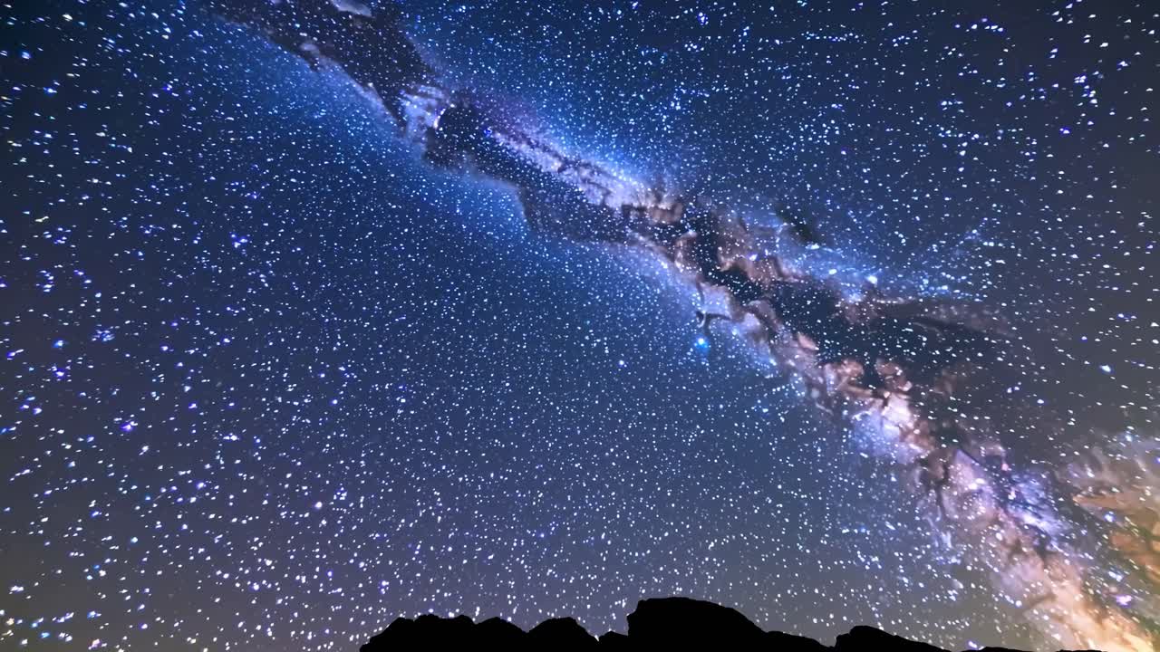 A mesmerizing time-lapse video capturing the Milky Way's movement across the night sky