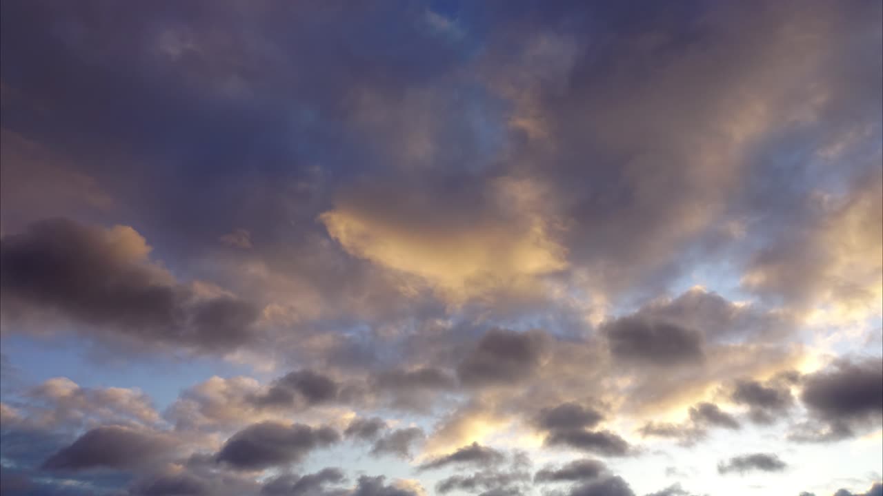 Nubes en el cielo. Grabación de time lapse