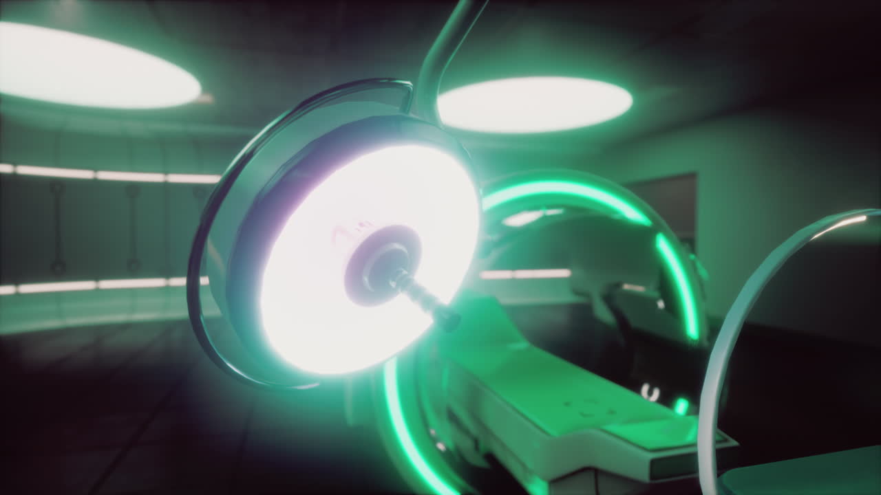 병원의 거대한 mri 스캐너의 넓은  ⁇ 입니다.