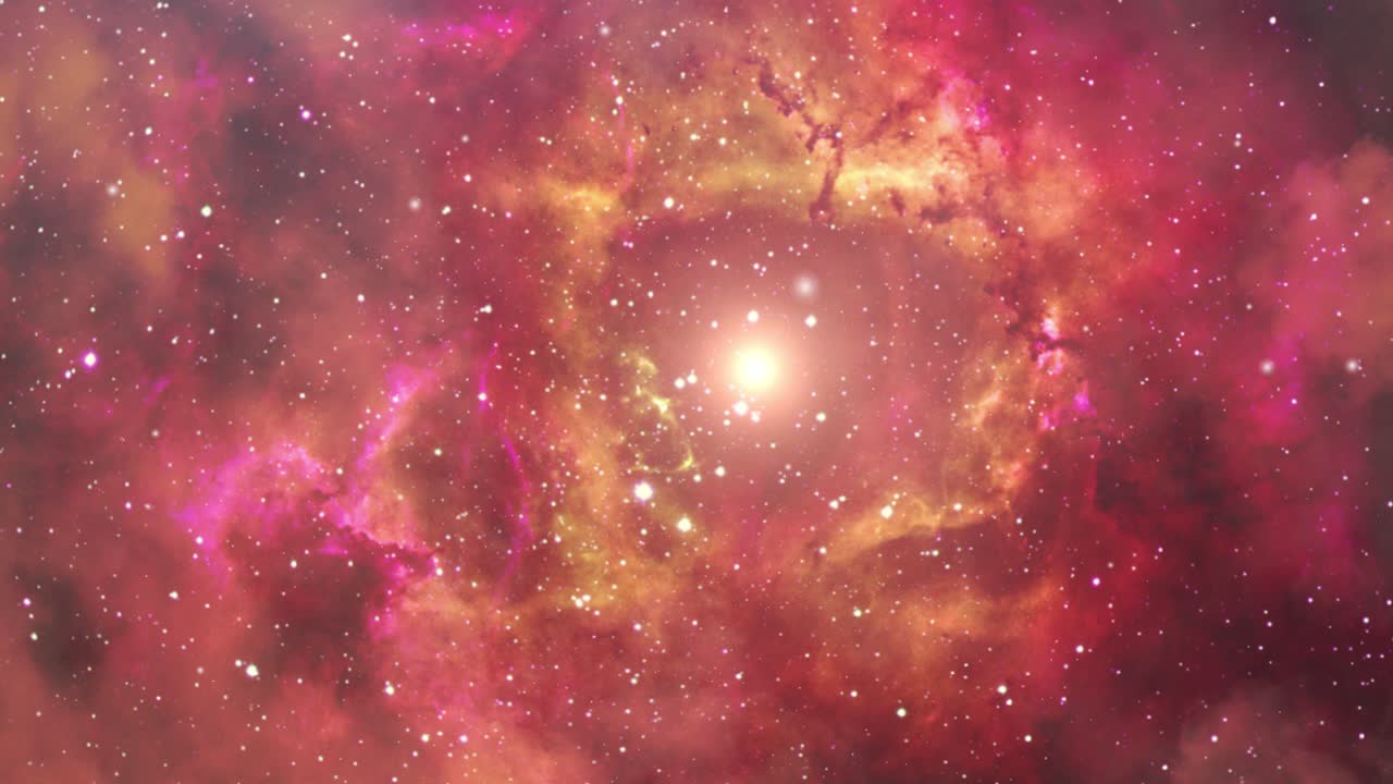 nubes nebulosas moviéndose en el universo