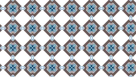 gorgeous seamless pattern white and blue-green in sliding motion