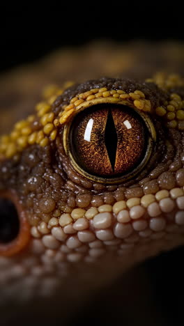 detailed macro shots of a gecko's eye