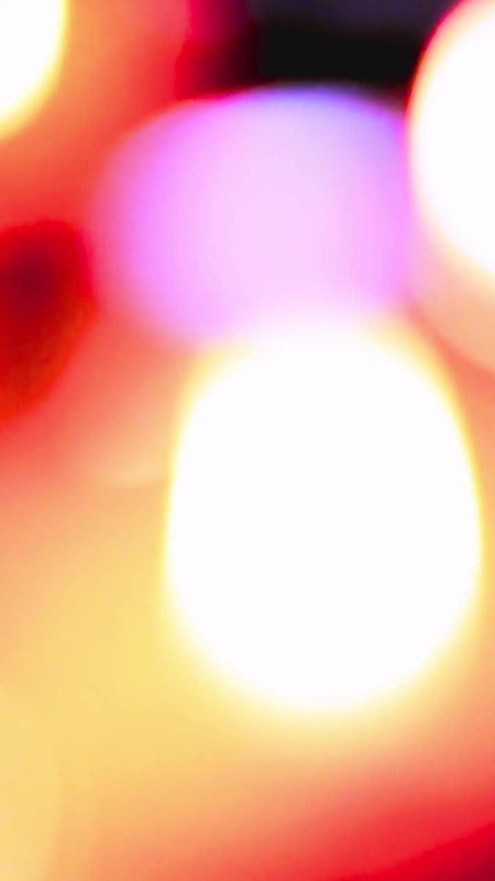 Abstract Bokeh Lights with Warm Colors and Soft Glow