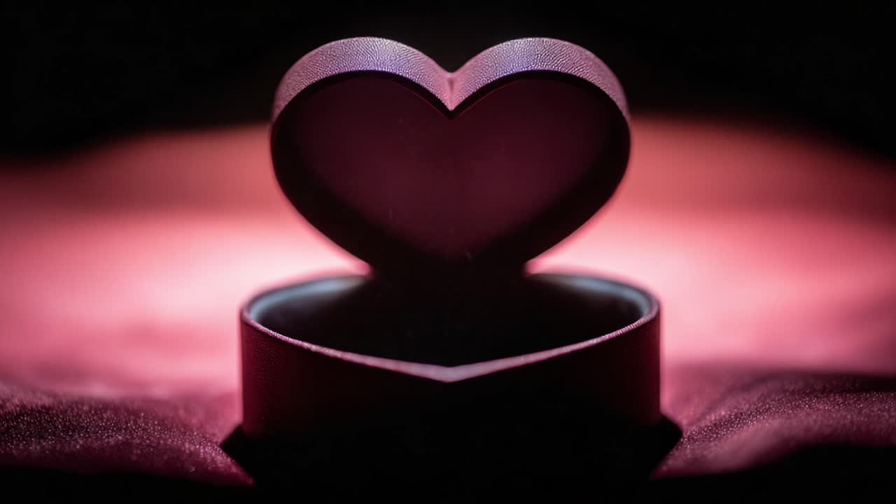 An Elegant Heart-Shaped Box on a Soft Background, Symbolizing Love, Romance, and Affection, Perfect for Gifting on Special Occasions like Anniversaries or Valentine's Day