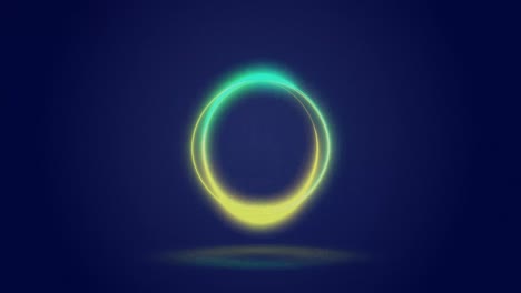 animation of processing circle over navy background