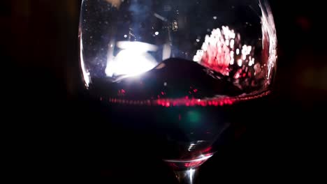 red wine in a glass