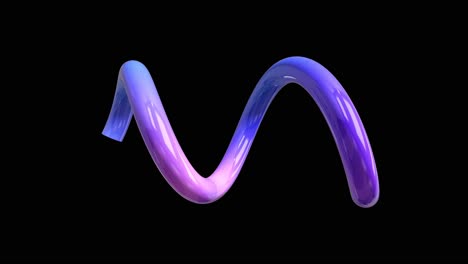 forma de espiral 3d abstracta