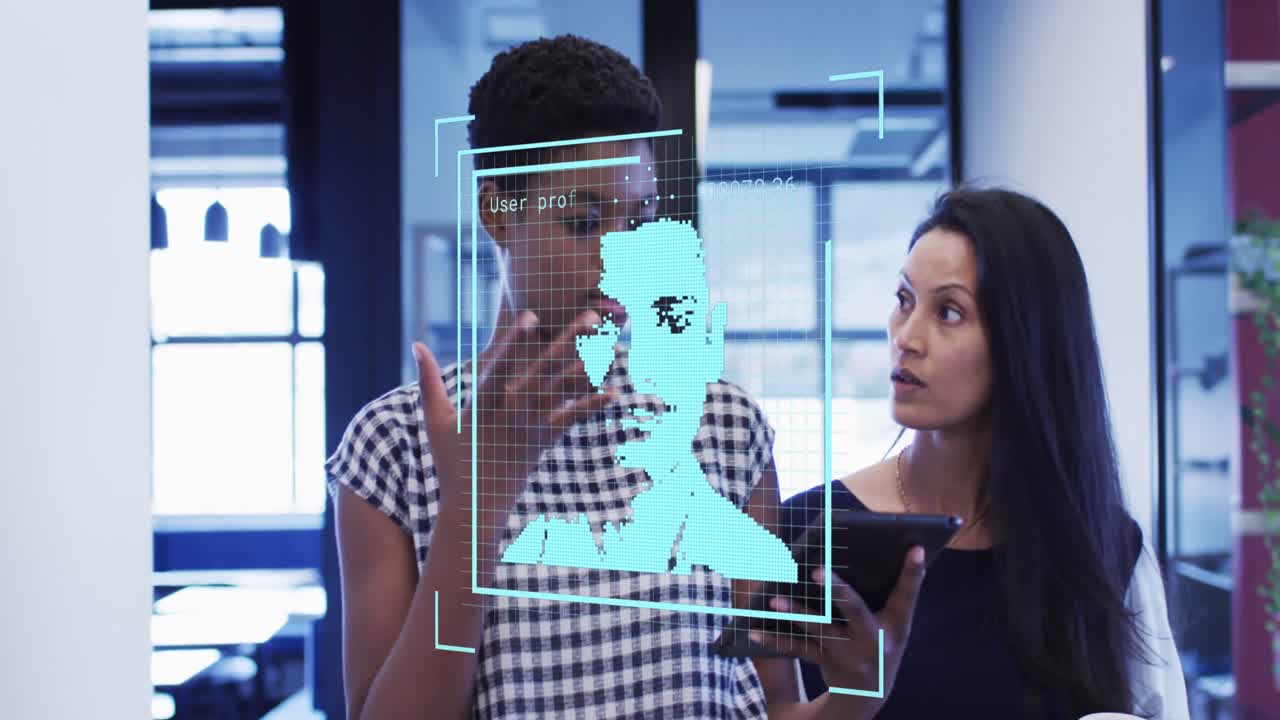 animación de personas iconos sobre diversas personas de negocios hablando