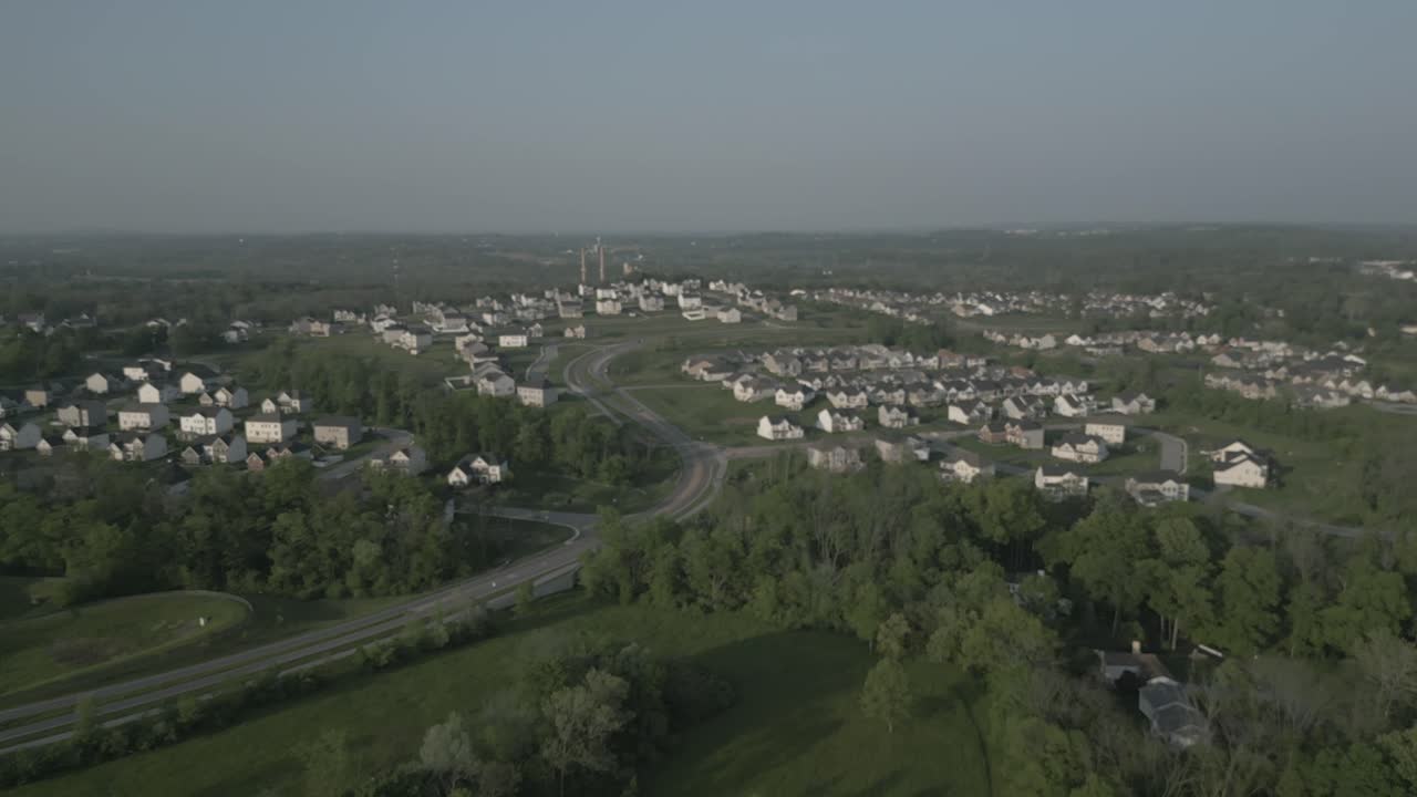 аэрофотосъемка домов в местном районе