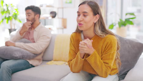anger, fight and problem of frustrated couple